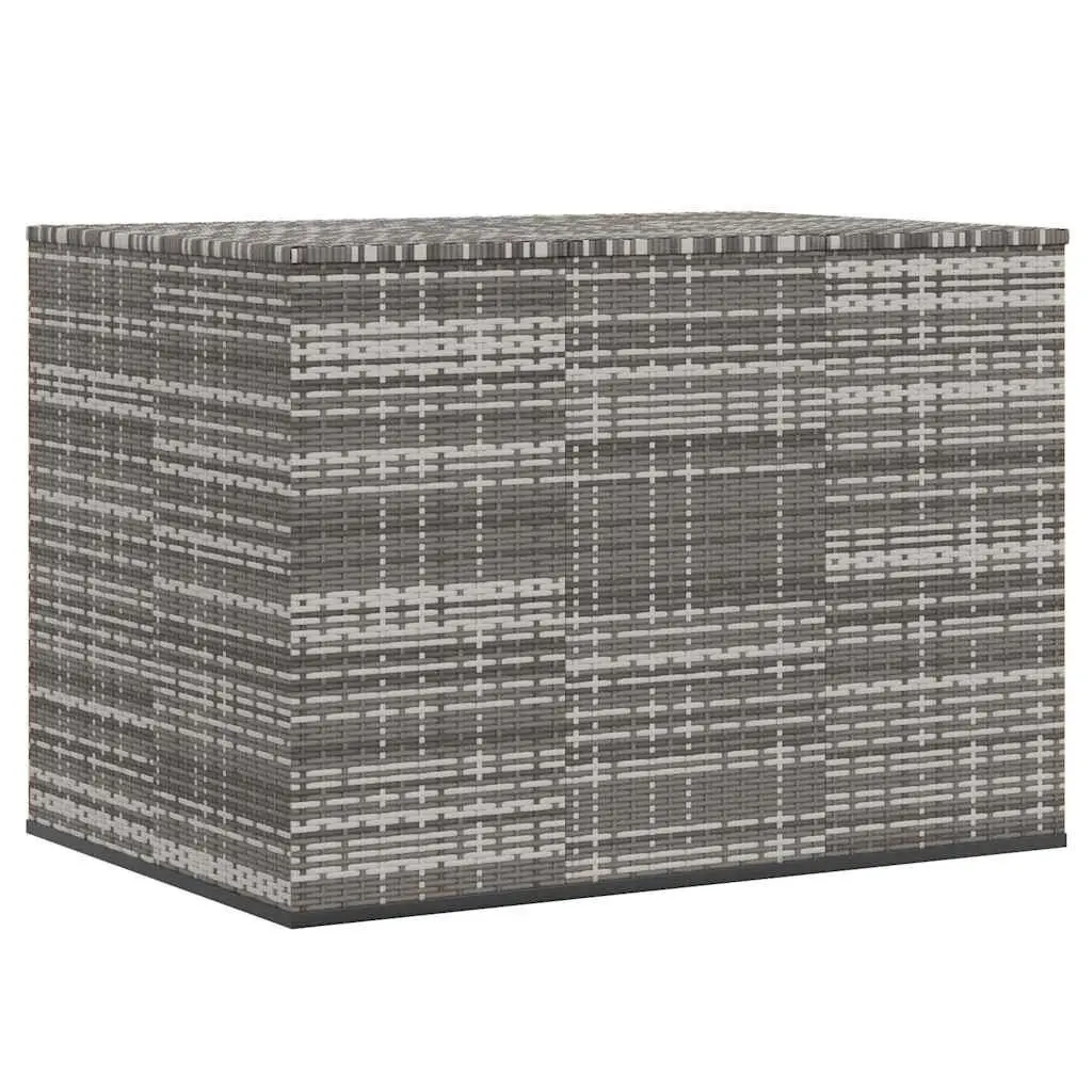 Garden Storage Box PE Rattan 145x100x103cm Grey