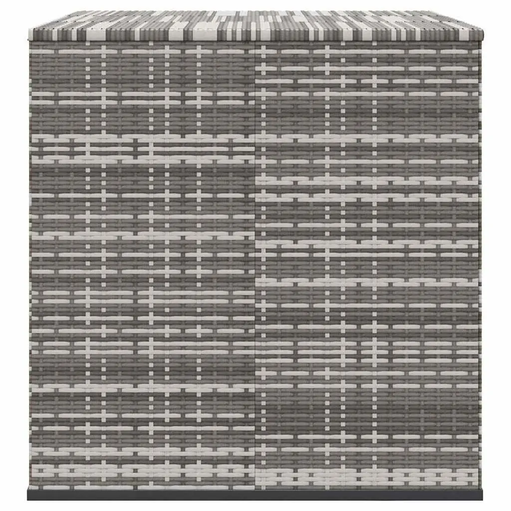 Garden Storage Box PE Rattan 145x100x103cm Grey