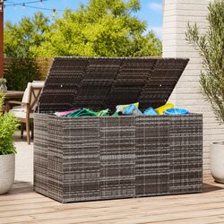 Premium PE Rattan Garden Cushion Storage Box 194x100x103cm