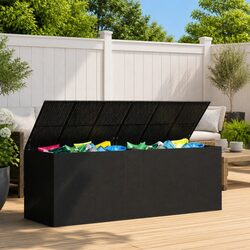 Premium PE Rattan Garden Cushion Storage Box