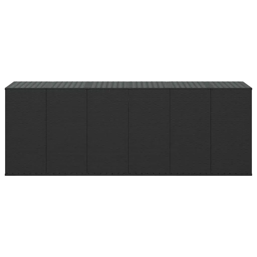PE Rattan Garden Cushion Storage Box