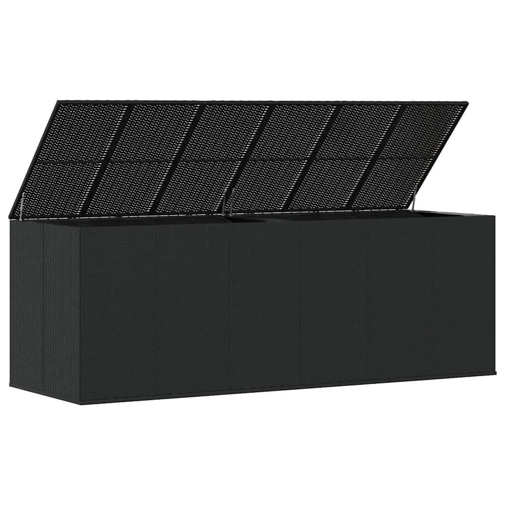 PE Rattan Garden Cushion Storage Box