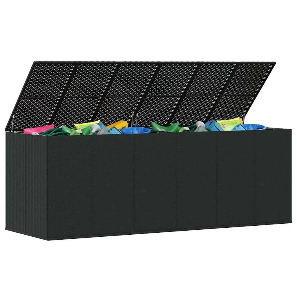 PE Rattan Garden Cushion Storage Box
