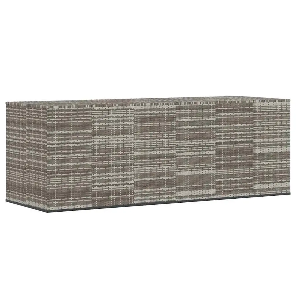 Garden Storage Box with PE Rattan Finish