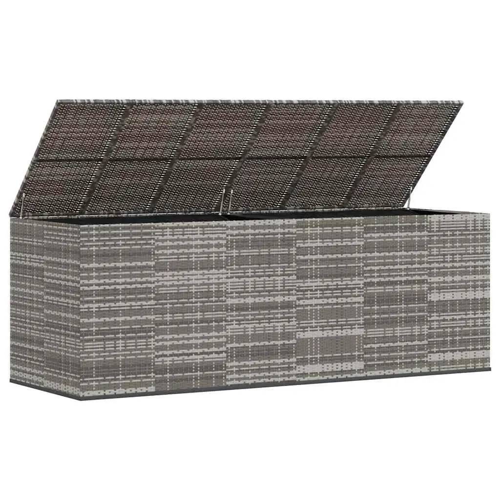 Garden Storage Box with PE Rattan Finish