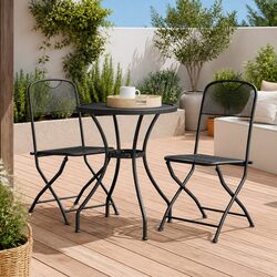 2 Piece Folding Garden Chairs Set for Outdoor Use