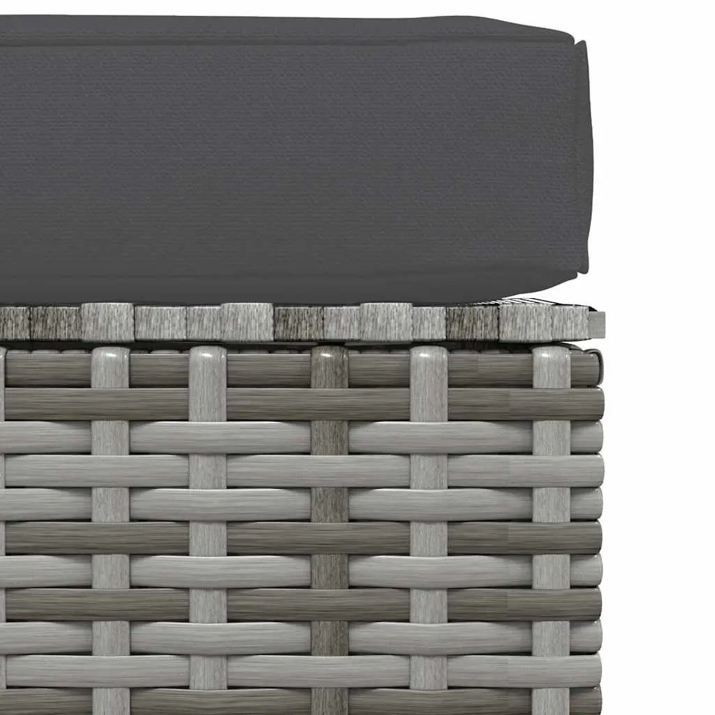 Garden Footrest Ottoman with Removable Cushion