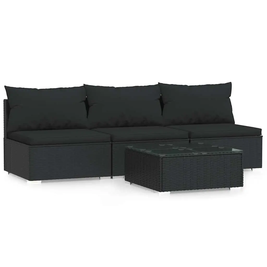 Modular Rattan Sofa Set for Outdoor Relaxation