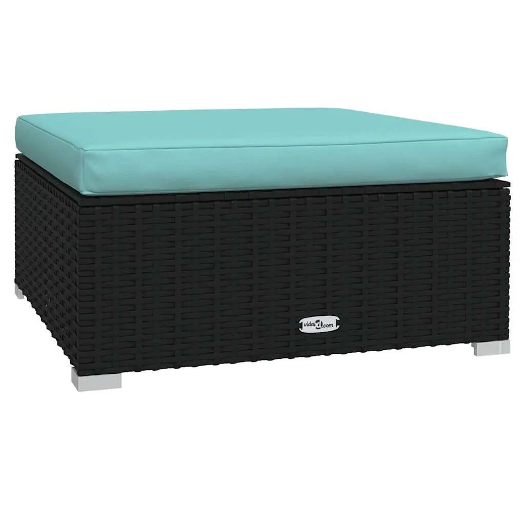 Garden Footrest Ottoman with Removable Cushion