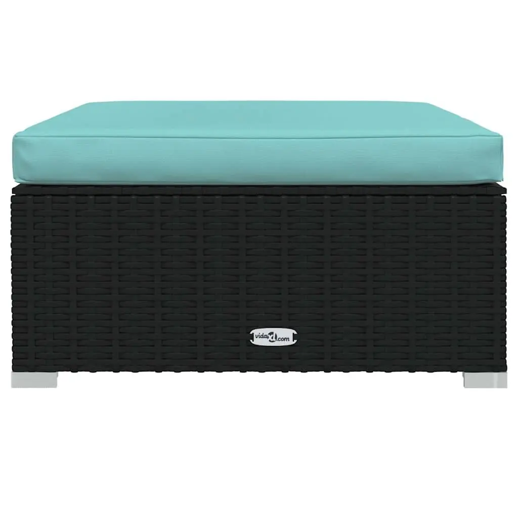 Garden Footrest Ottoman with Removable Cushion