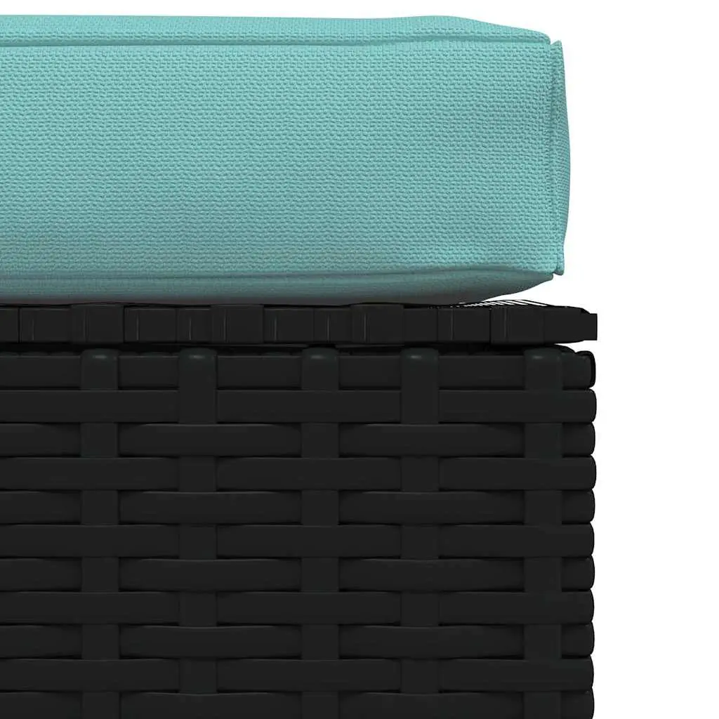Garden Footrest Ottoman with Removable Cushion