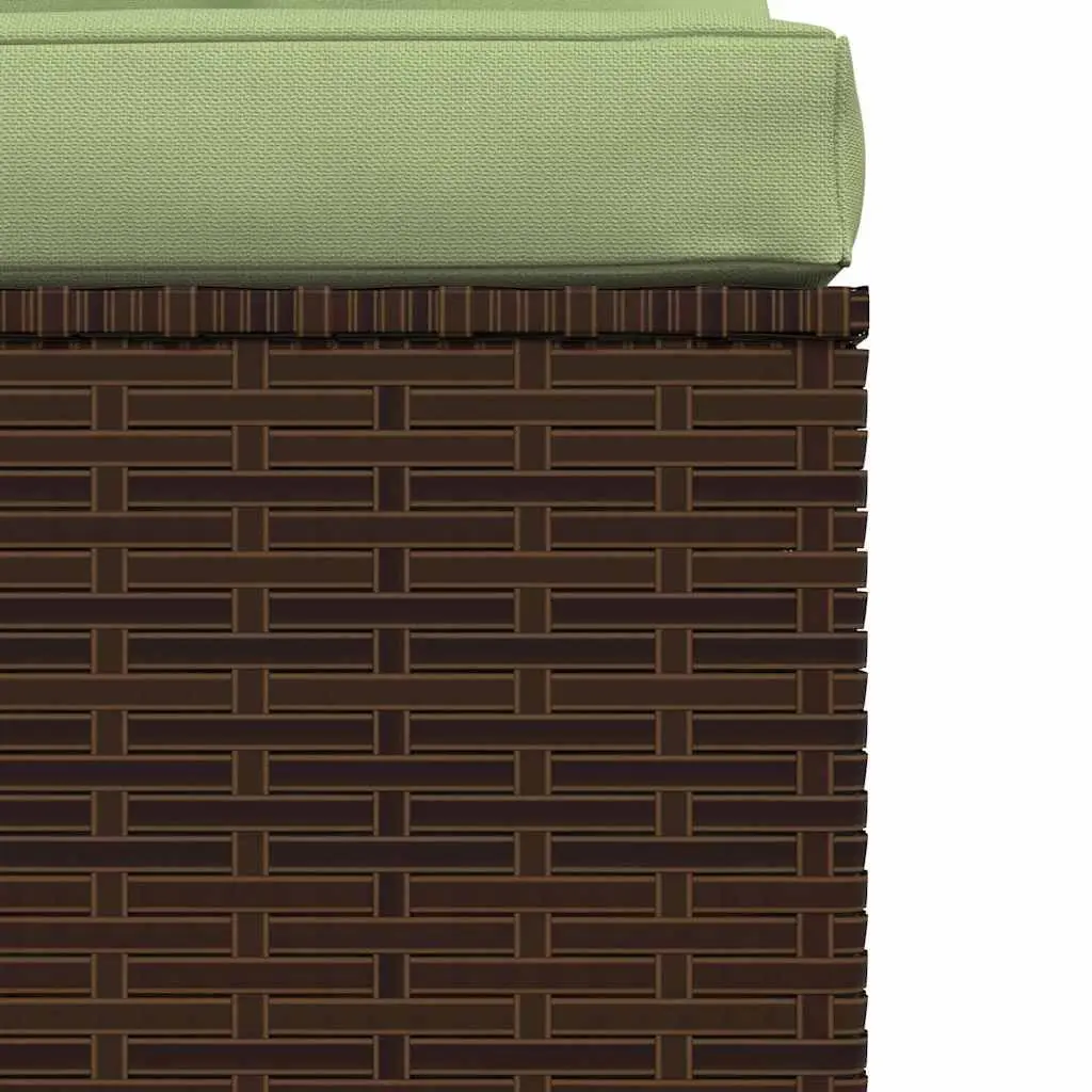 Outdoor Garden Sectional Middle Sofa with Cushions