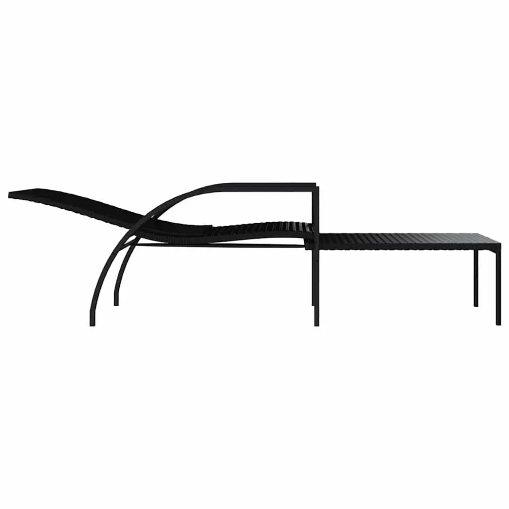 Sun Loungers 2pc with Footrest Adjustable Backrest Outdoor Patio Garden Relaxing