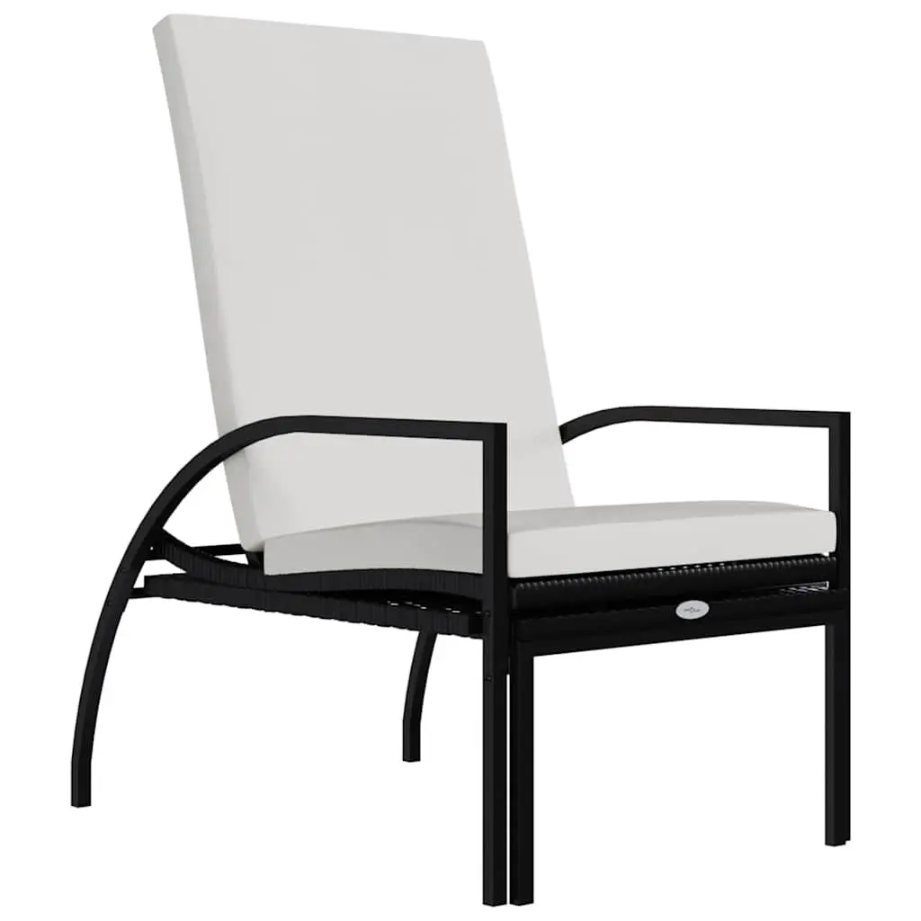 Sun Loungers 2pc with Footrest Adjustable Backrest Outdoor Patio Garden Relaxing
