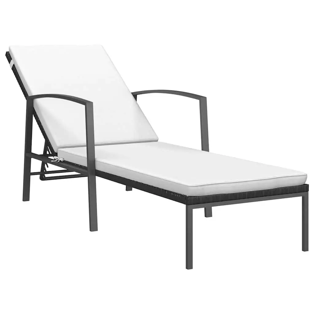 Adjustable Sun Loungers Set with Side Table for Outdoors