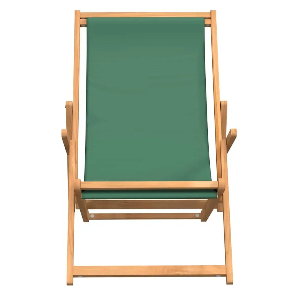 Adjustable Folding Beach Chair in Solid Teak Wood