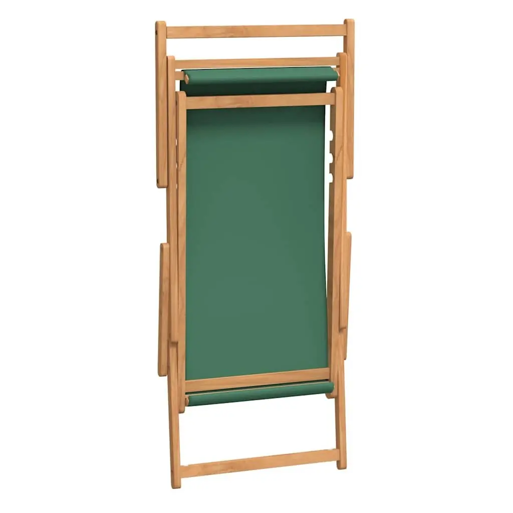 Adjustable Folding Beach Chair in Solid Teak Wood
