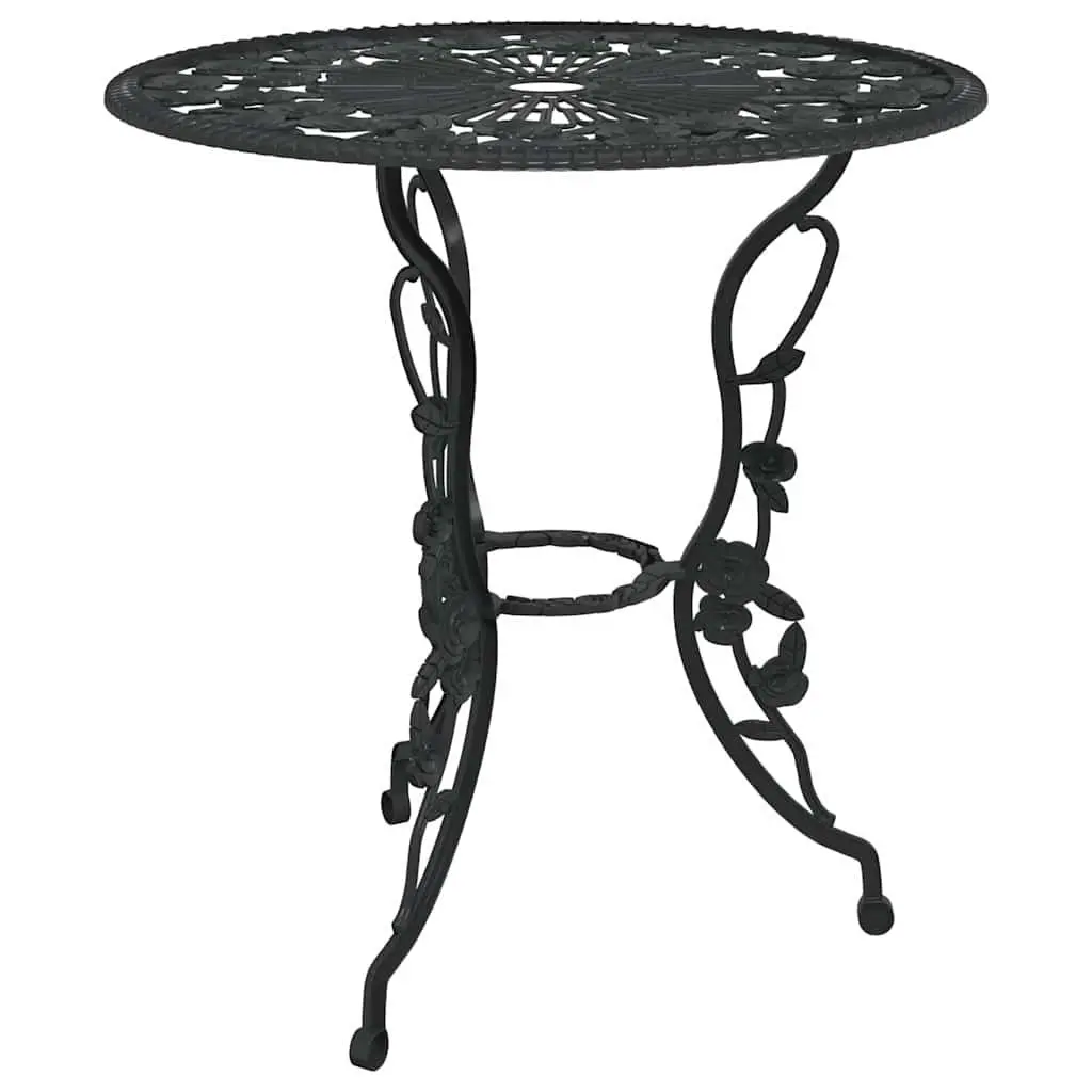 3 Piece Black Bistro Set for Outdoor Spaces