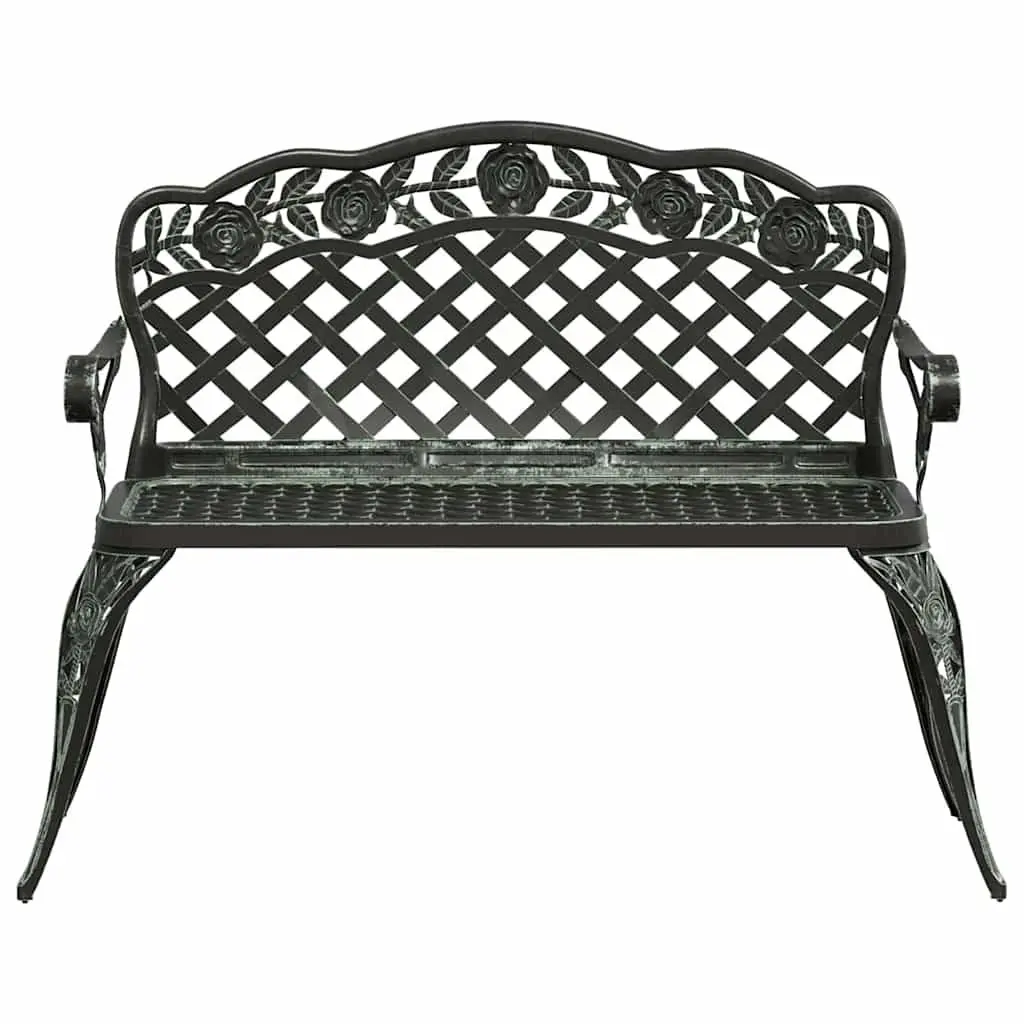 Cast Aluminium Garden Bench 108cm with Scrollwork