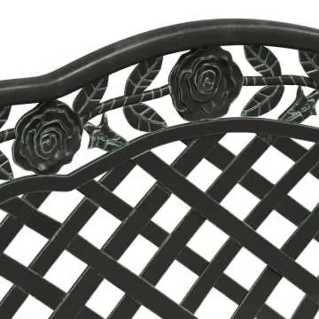 Cast Aluminium Garden Bench 108cm with Scrollwork