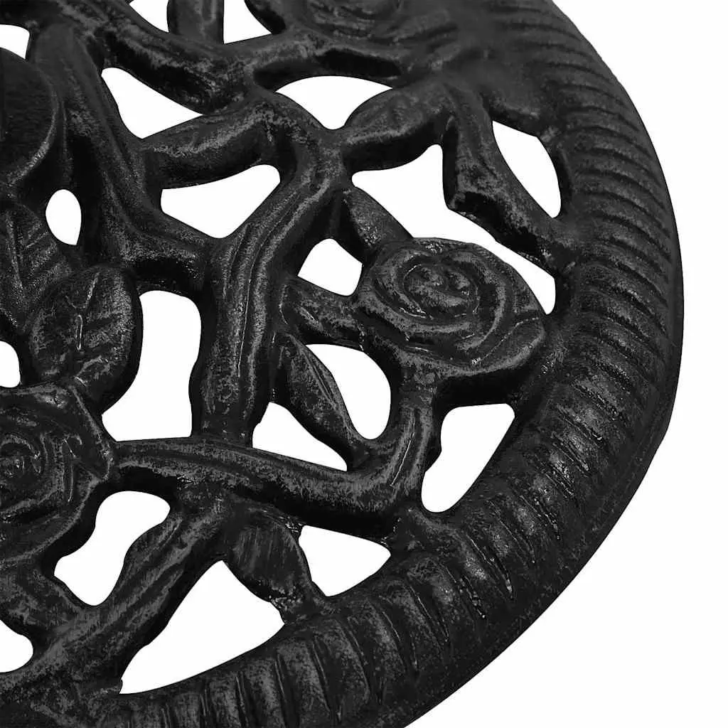 Heavy Duty Black Cast Iron Umbrella Base for Stability