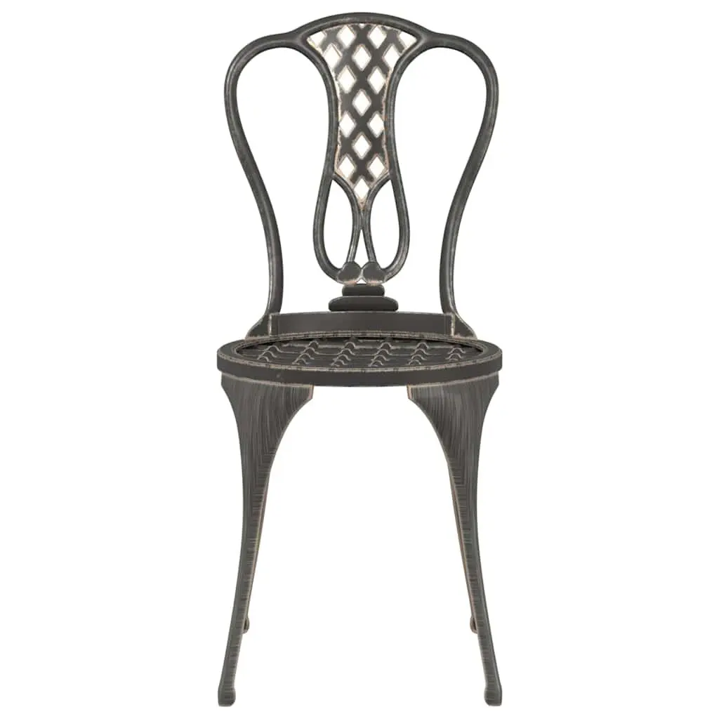 Cast Metal 3 Piece Bistro Set for Outdoor Spaces
