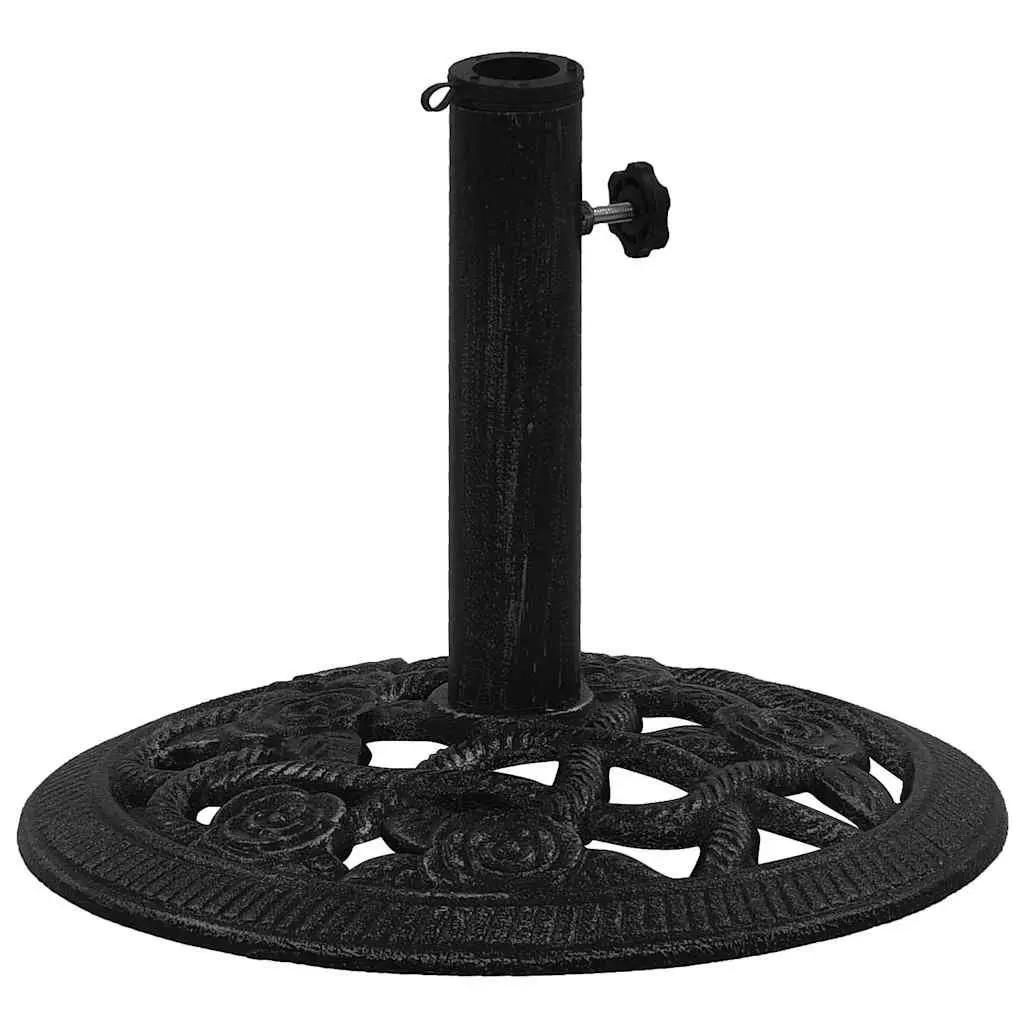 Cast Iron Black Umbrella Base 40x40x32 cm Outdoor Stand