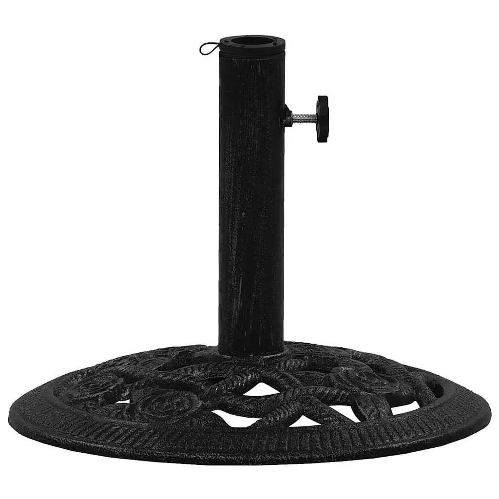 Cast Iron Black Umbrella Base 40x40x32 cm Outdoor Stand