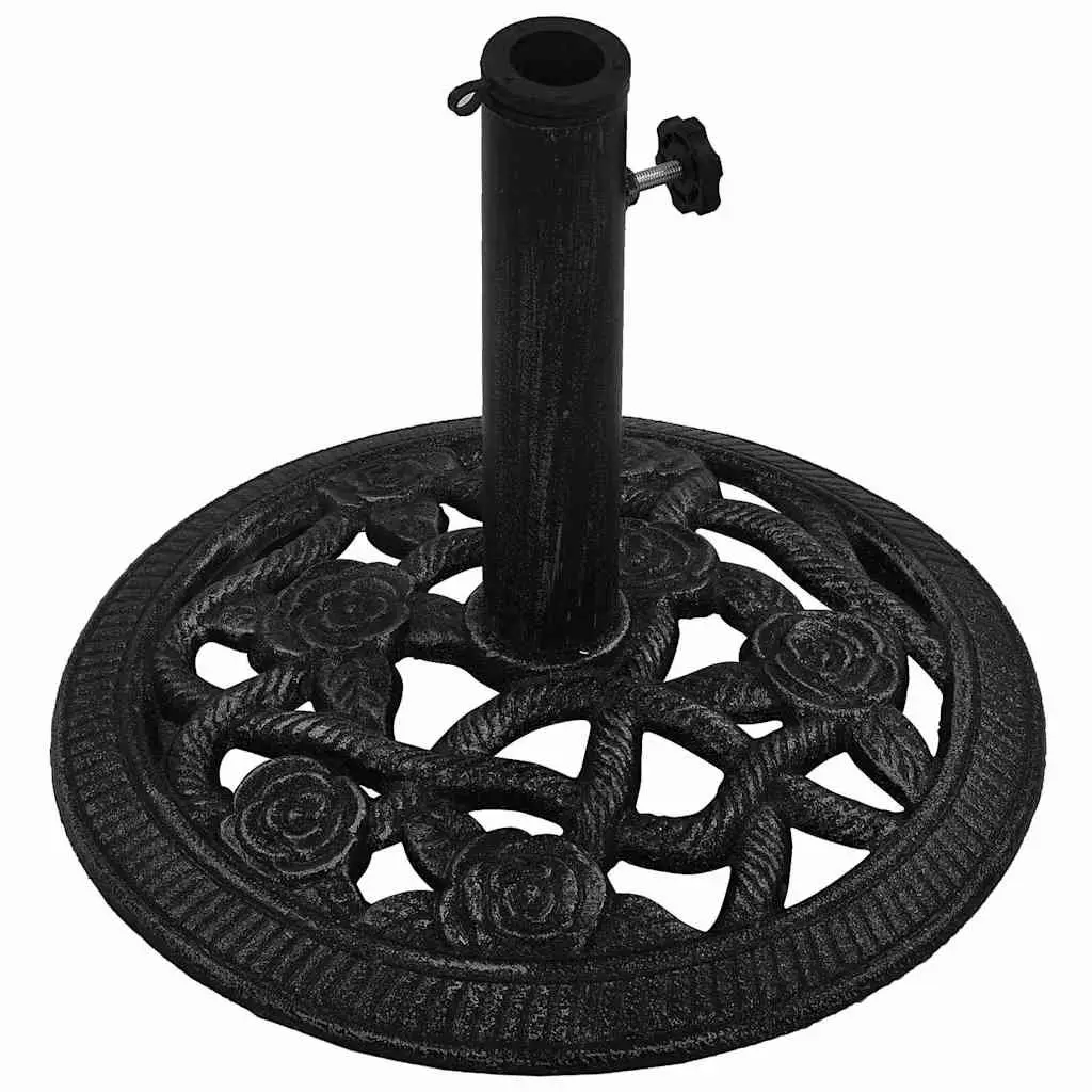 Cast Iron Black Umbrella Base 40x40x32 cm Outdoor Stand