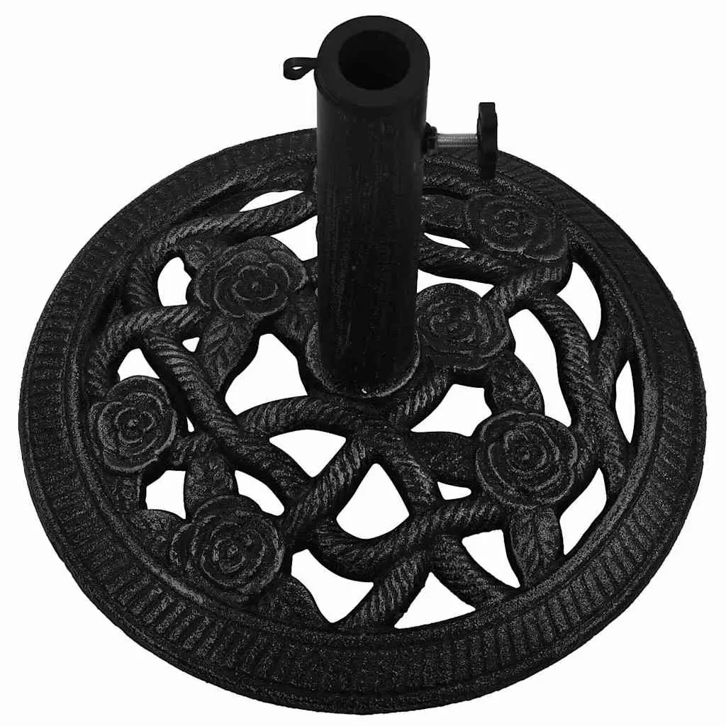 Cast Iron Black Umbrella Base 40x40x32 cm Outdoor Stand