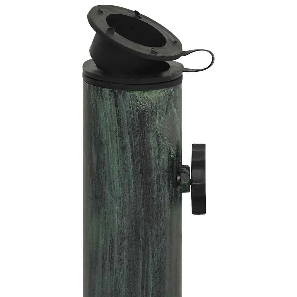 Green Cast Iron Umbrella Base for Outdoor Stability
