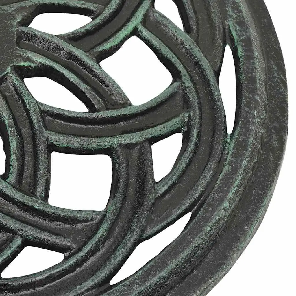 Green Cast Iron Umbrella Base for Outdoor Stability