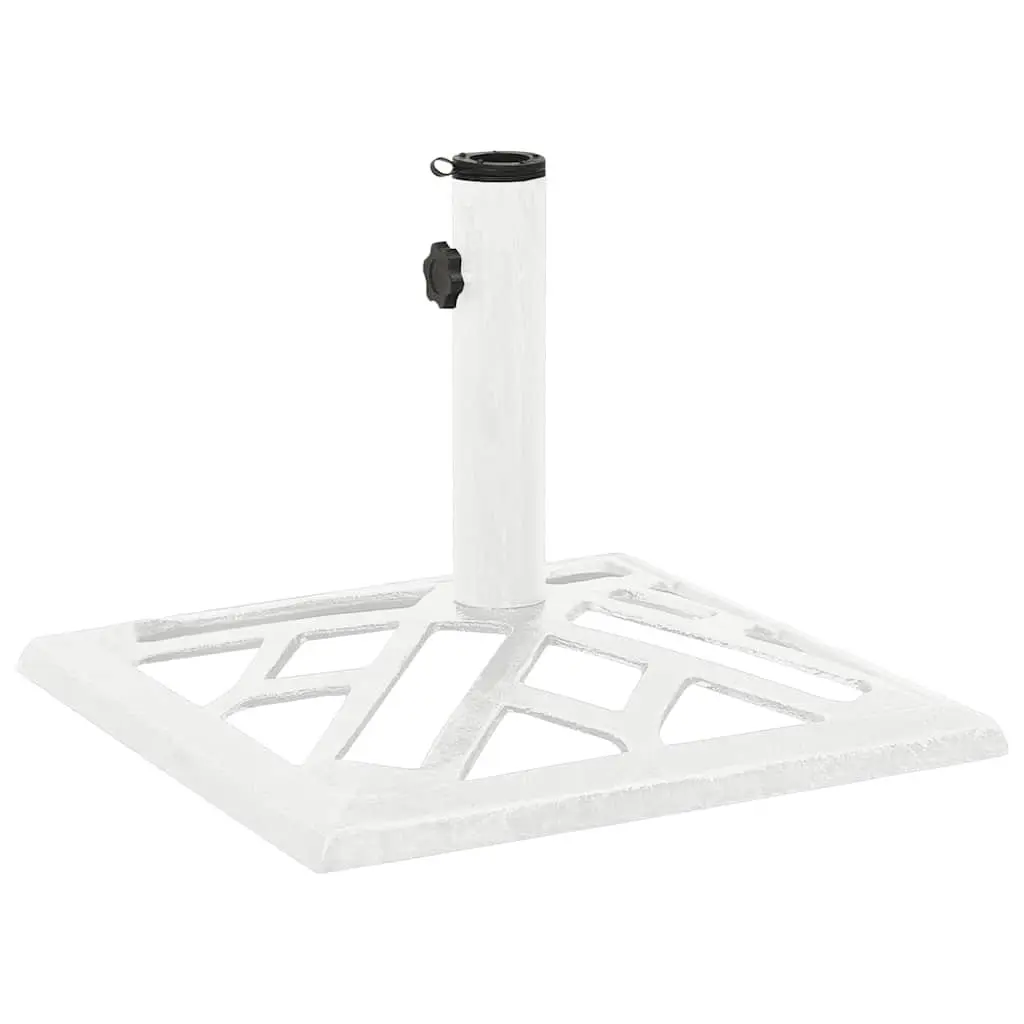Heavy Duty White Cast Iron Umbrella Base 44x44x31cm
