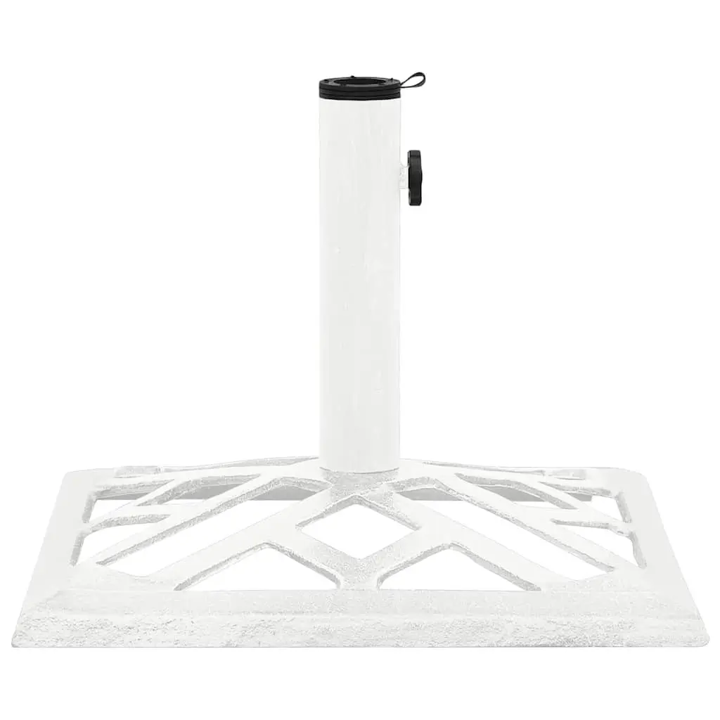 Heavy Duty White Cast Iron Umbrella Base 44x44x31cm