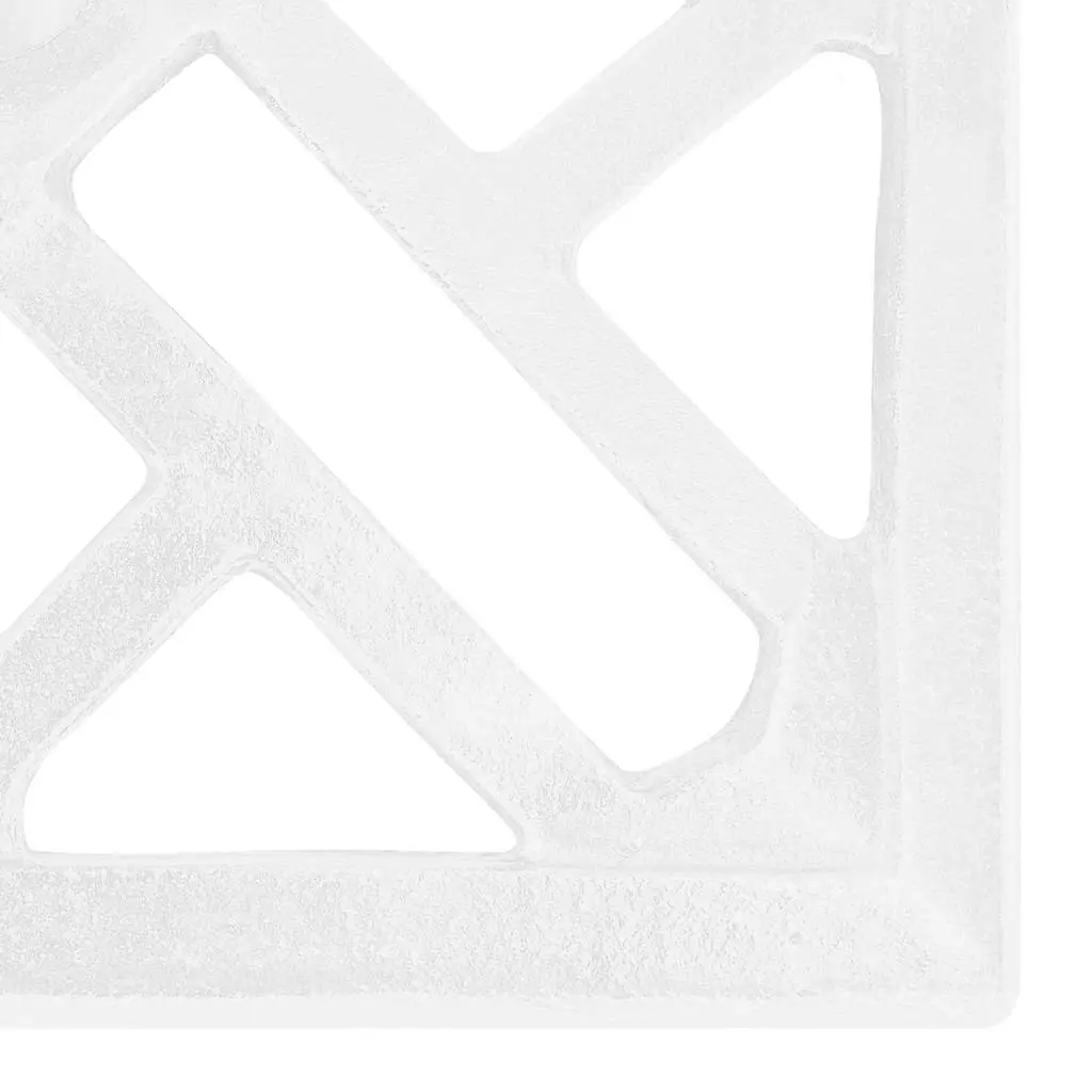 Heavy Duty White Cast Iron Umbrella Base 44x44x31cm