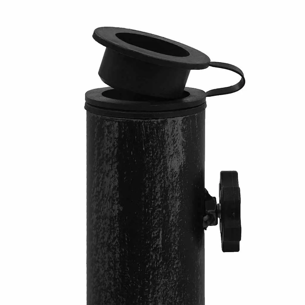 Umbrella Base Cast Iron Black Outdoor Garden Patio Stand Heavy Duty