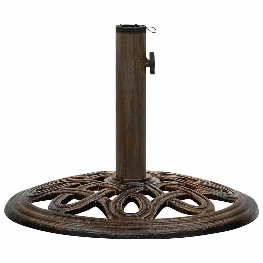 Umbrella Base Cast Iron 40cm Brown