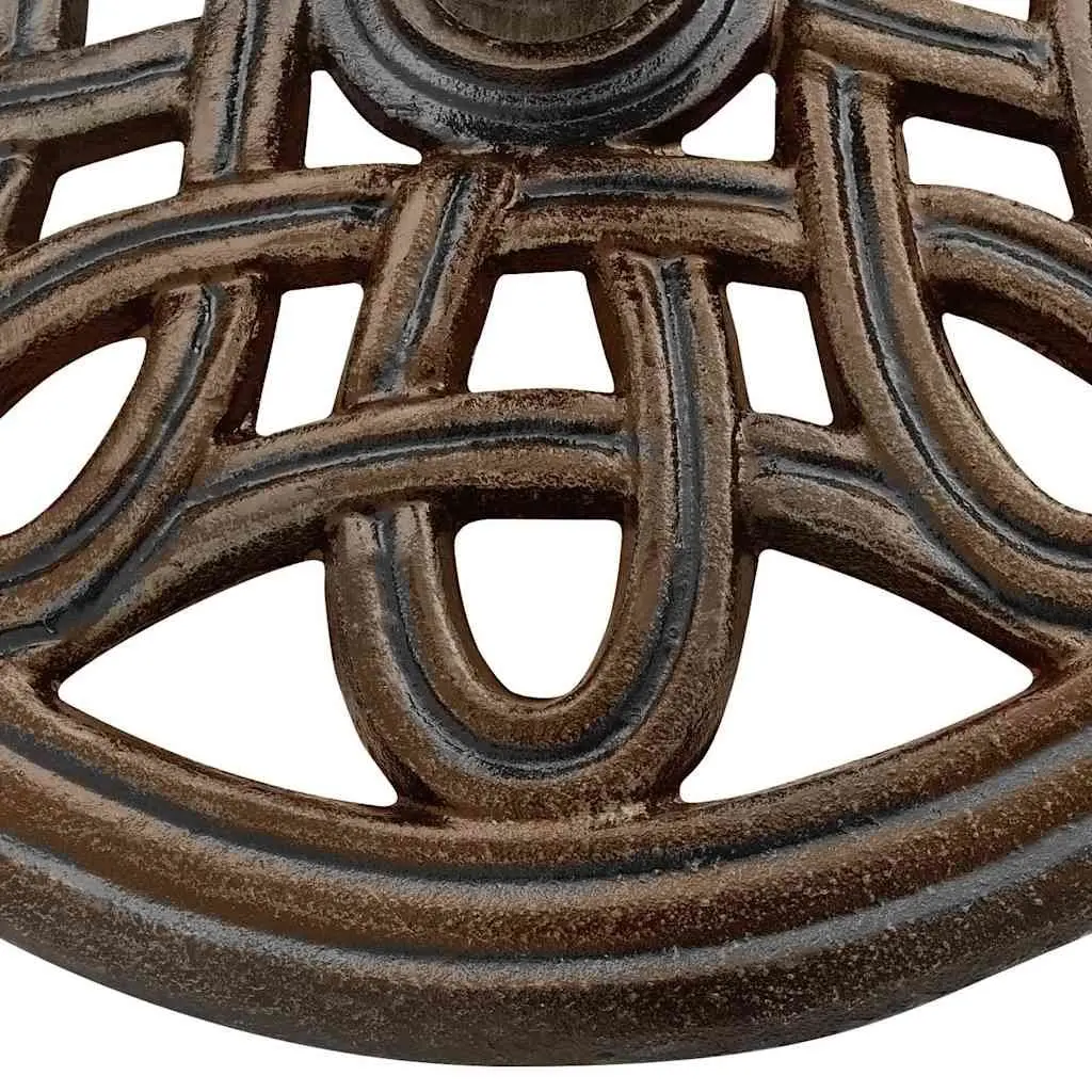 Umbrella Base Cast Iron 40cm Brown
