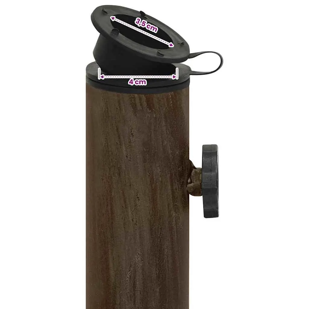 Umbrella Base Cast Iron 40cm Brown