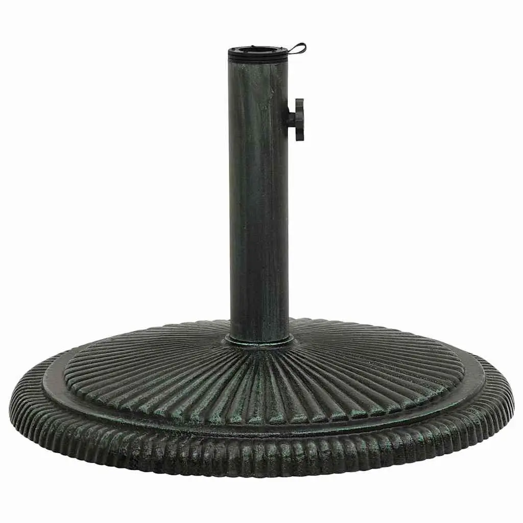 Cast Iron Umbrella Base for Outdoor Use Green 45x45x30cm