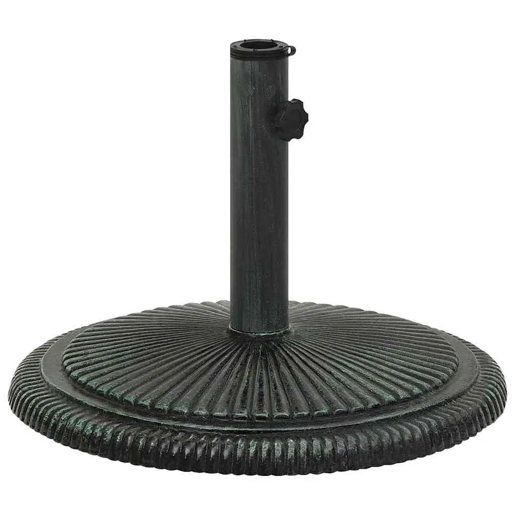 Cast Iron Umbrella Base for Outdoor Use Green 45x45x30cm