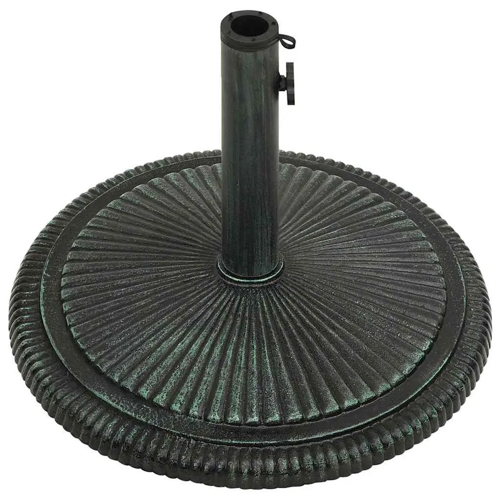 Cast Iron Umbrella Base for Outdoor Use Green 45x45x30cm