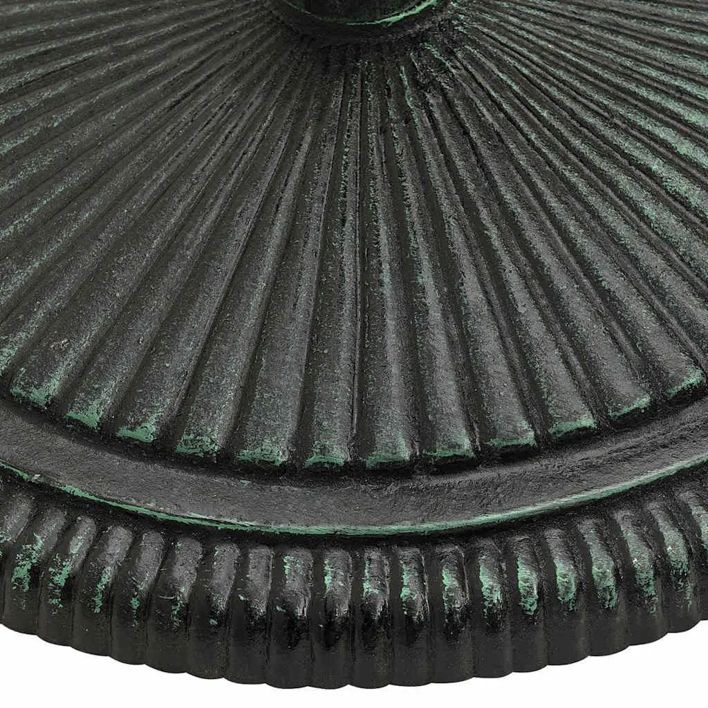 Cast Iron Umbrella Base for Outdoor Use Green 45x45x30cm