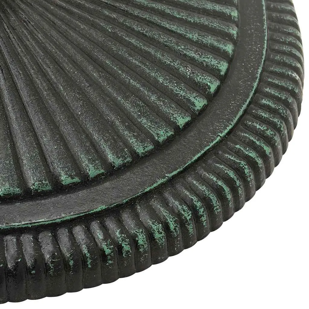 Cast Iron Umbrella Base for Outdoor Use Green 45x45x30cm