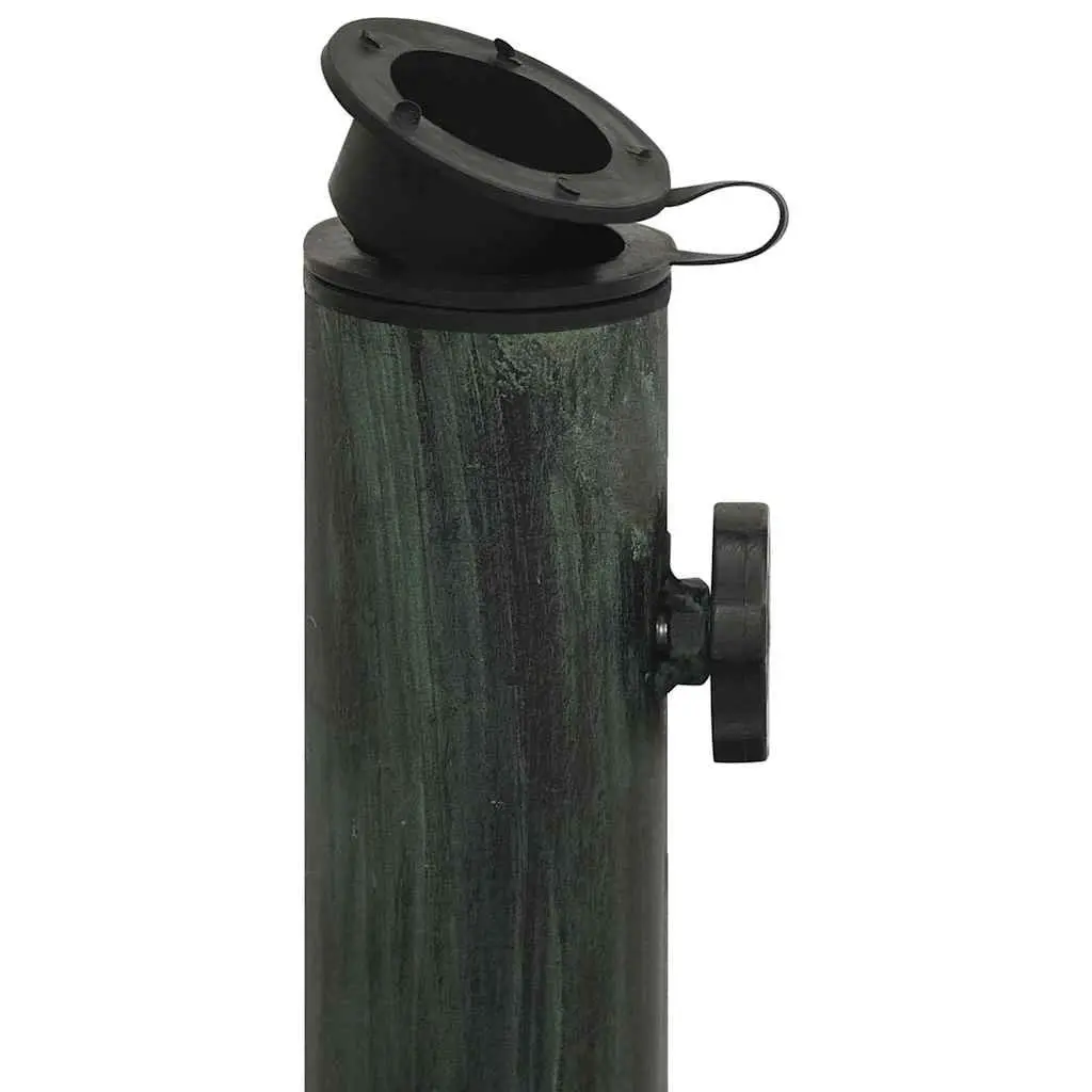 Cast Iron Umbrella Base for Outdoor Use Green 45x45x30cm