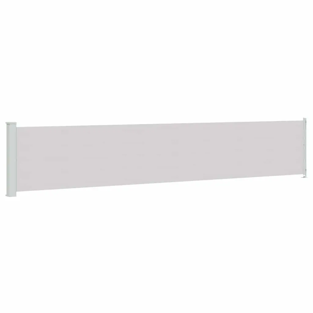117x600cm Grey Retractable Side Awning