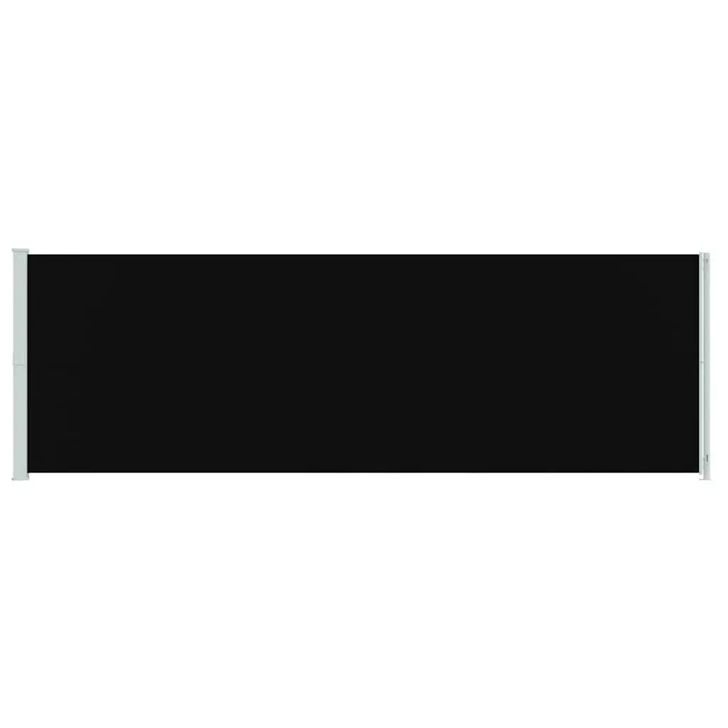 Retractable Side Awning 200x600 cm Black