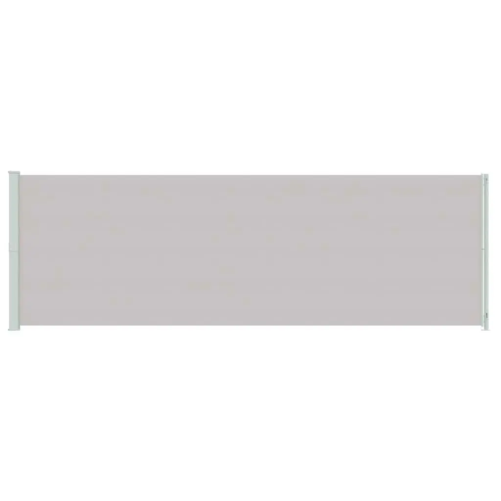 Grey Retractable Side Awning 200x600 cm
