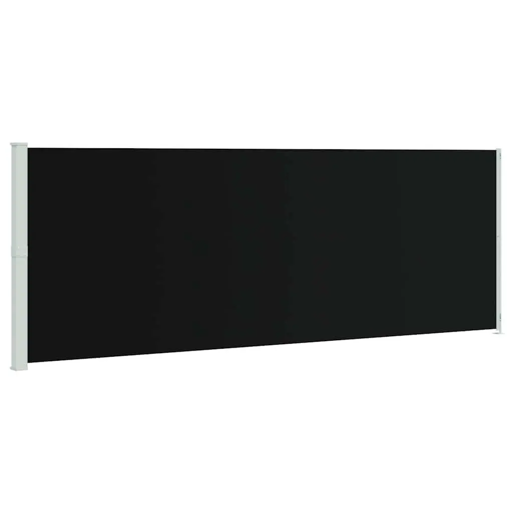 Retractable Side Awning 220x600cm Black