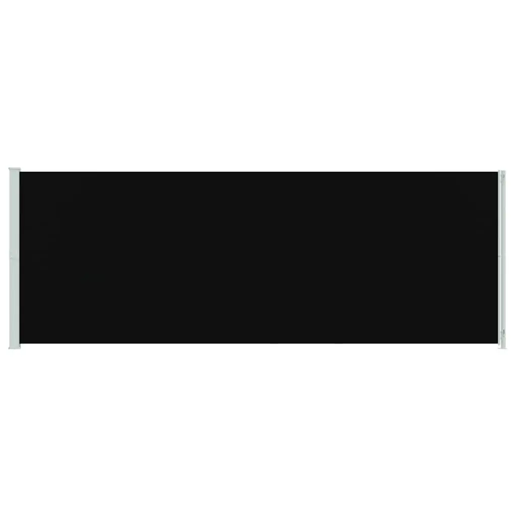 Retractable Side Awning 220x600cm Black